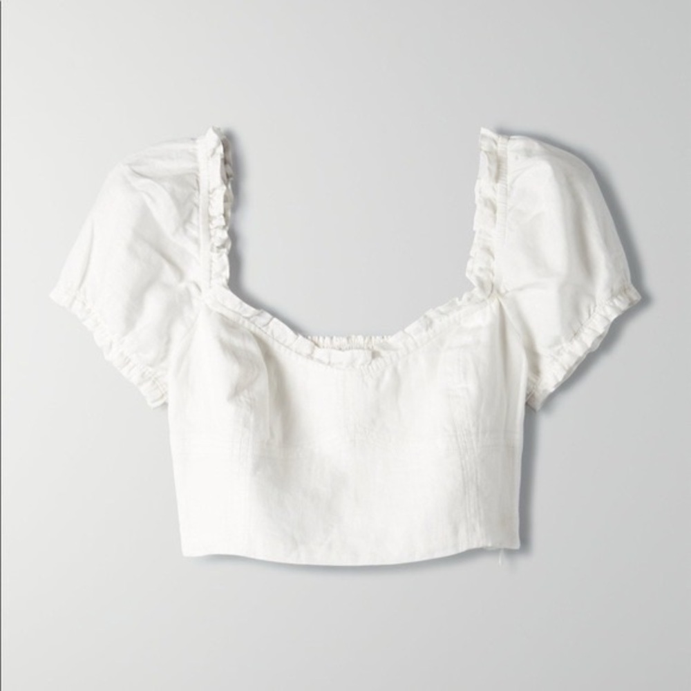 Aritzia Wilfred Wander Linen Top